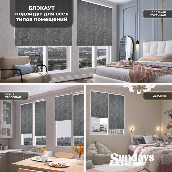 Рулонная штора Sundays Home LM 97-24 64х215