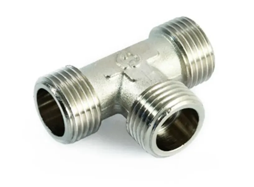 Тройник латунный никел. ррр ду 25 (1") general fittings