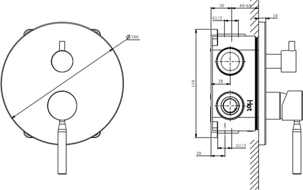 Смеситель Lauter Inset 21CK088C-511-2