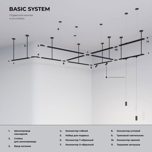 Крепление для шинопровода Elektrostandard Basic System 85136/00