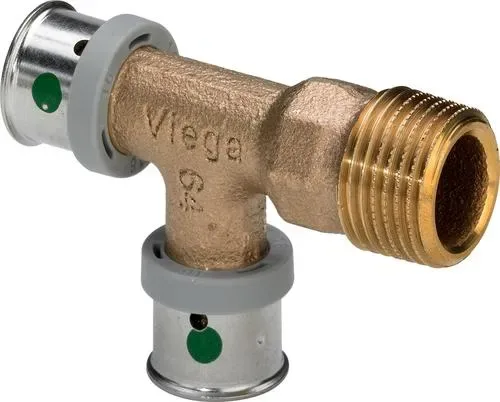Пресс-тройник бронз. нр 1/2"х16х16 pexfit pro viega