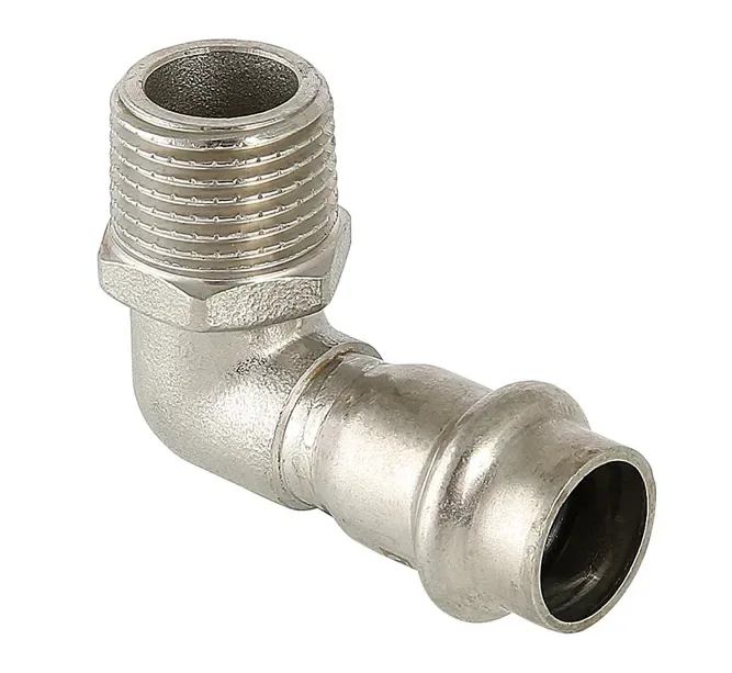 Угольник нерж. сталь 90* нр 22х1/2" valtec