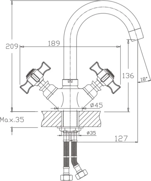 Смеситель Haiba HB4524