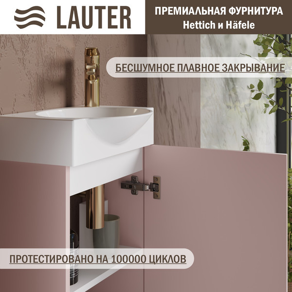 Тумба с умывальником Lauter Из искусственного мрамора Amelia 40