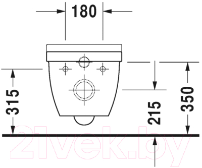Унитаз подвесной Duravit Starck 2527090000