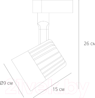 Трековый светильник Arte Lamp Wales A1640PL-1BK