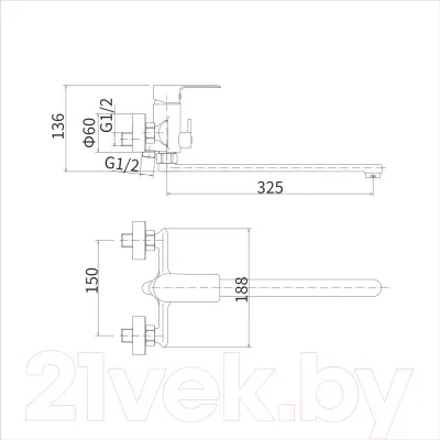 Смеситель Fashun A2282-8