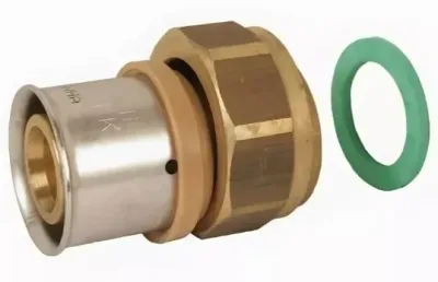 Пресс-соединитель разъемный вр 16х2,0х1/2" с накидной гайкой 3fit-press sanha