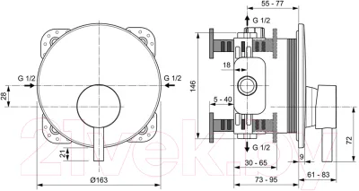 Смеситель Ideal Standard Cerafine A7388AA + A1000NU