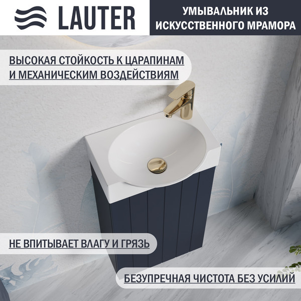 Тумба с умывальником Lauter Из искусственного мрамора Amelia 40