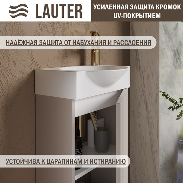 Тумба с умывальником Lauter Из искусственного мрамора Amelia 40