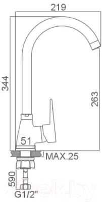 Смеситель Loffrey LF84012W