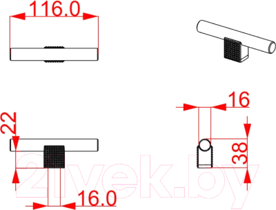 Ручка для мебели Cebi A4240 Smooth PC35