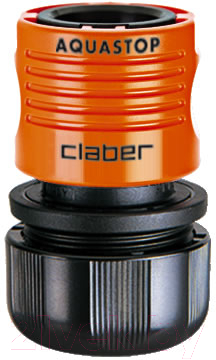 Соединитель для шланга Claber Aquastop 3/4" / 8605