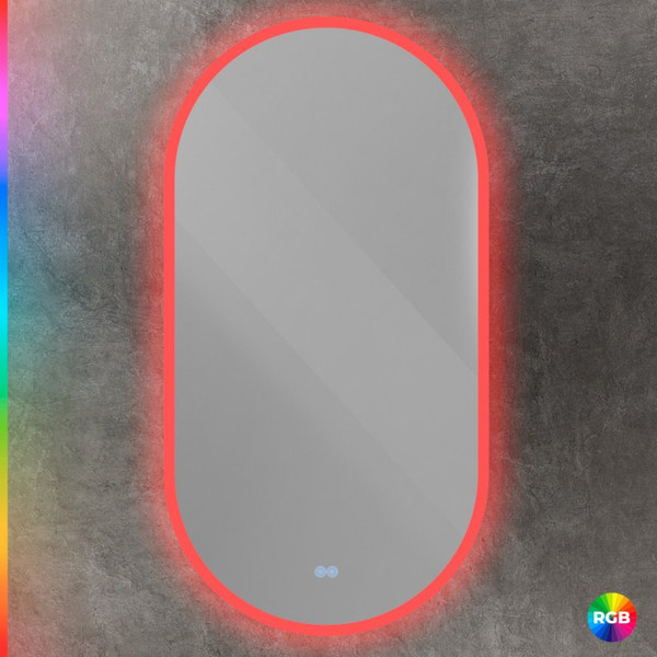 Зеркало Cezares Ellisse CZR-SPC-ELS-550-1050-RGB-TCH