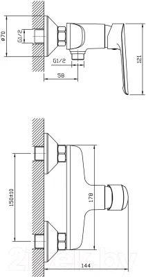 Смеситель Esko Lagos LG 80
