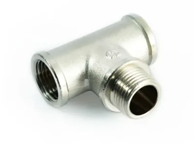 Тройник латунный никел. мрм ду 15 (1/2") general fittings
