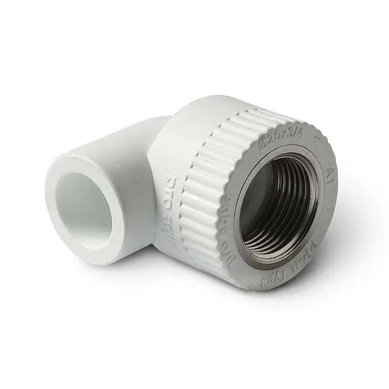 П/п отвод комб. вр 20х1/2" белый pro aqua