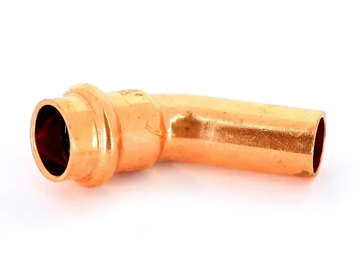 Отвод медный однорастр. 22х45* conex banninger