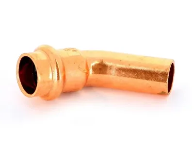 Отвод медный однорастр. 22х45* conex banninger