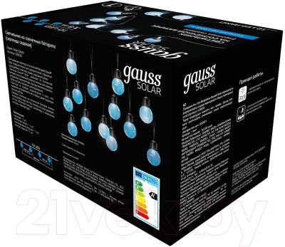 Садовая гирлянда Gauss Solar GS033