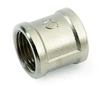 Муфта латунная никел. ду 25 (1") general fittings