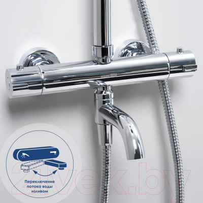 Душевая система со смесителем Wasserkraft Thermo A18801