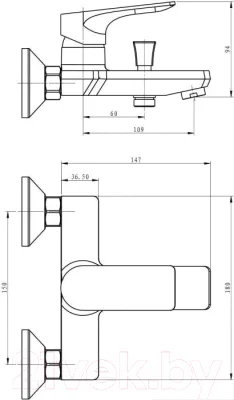Смеситель Esko Eiger EG 54 w/a