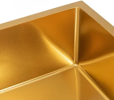 Кухонная мойка  600*500, коландер, дозатор gold decor