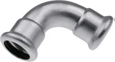 Отвод inox 90* press 22х22 арт. 1609068152 (6190228) kan