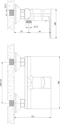 Смеситель Lauter Reef 21СК9678BS