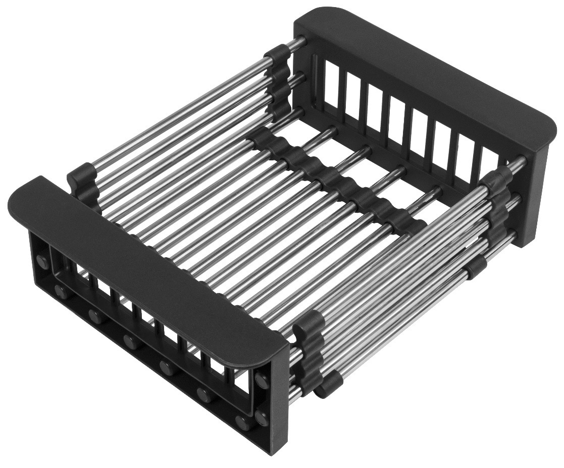 Мойка кухонная 500/500 black decor новая (комплект коландер +дозатор)