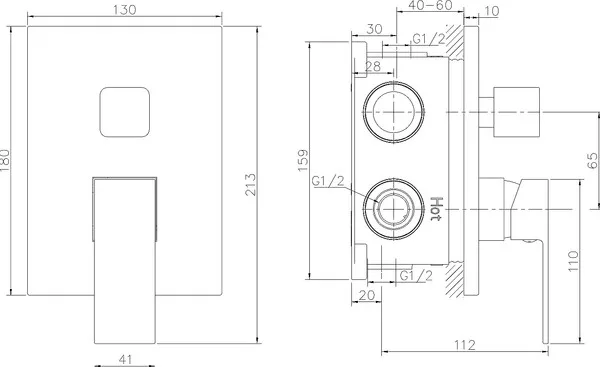Смеситель Lauter Trim 21CK189C-516-3