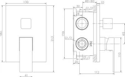 Смеситель Lauter Trim 21CK189C-516-3