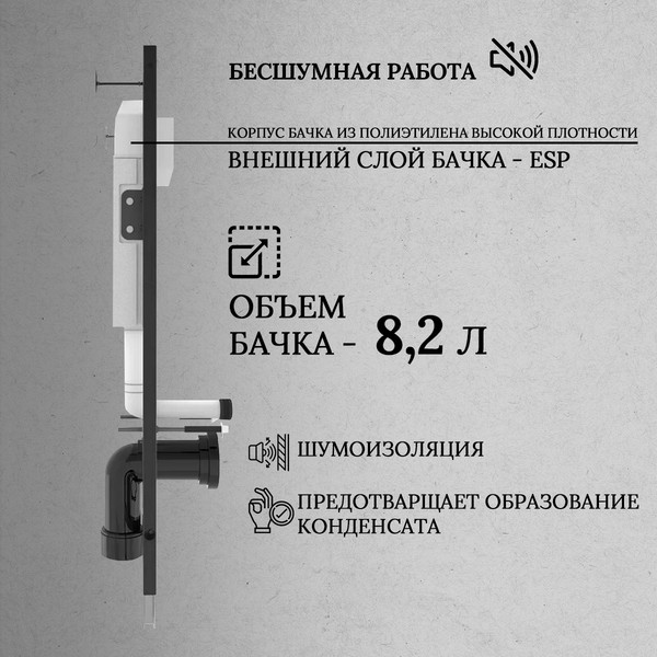 Инсталляция для унитаза Oliveeka M-6601A