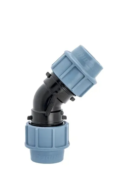 Отвод для п/э ду 20х45* unidelta