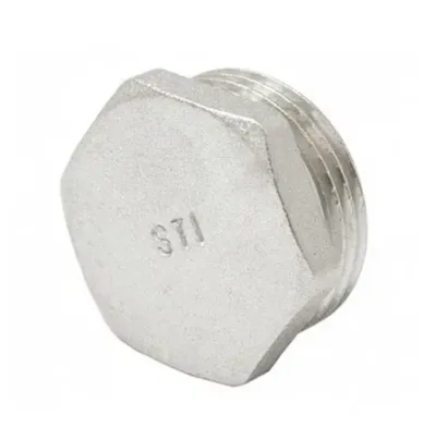 Заглушка латунная никел. нр ду 20 (3/4") sti