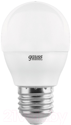 Лампа Gauss Elementary Globe E27 6W 4100K / 53226