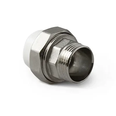 П/п муфта комб. с разборным соед. нр 20х3/4" белая pro aqua