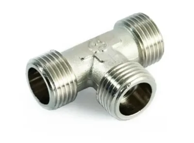 Тройник латунный никел. ррр ду 20 (3/4") general fittings