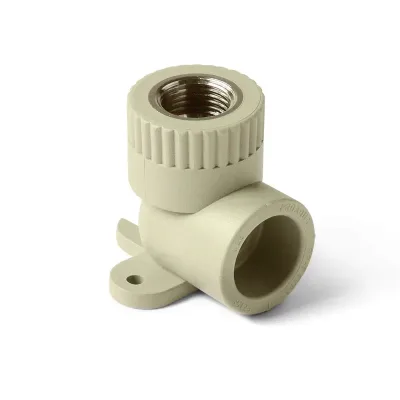 П/п отвод комб. с креплением вр 25х1/2" серый pro aqua