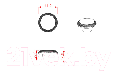 Ручка для мебели Cebi Nola A4102 002 PC27