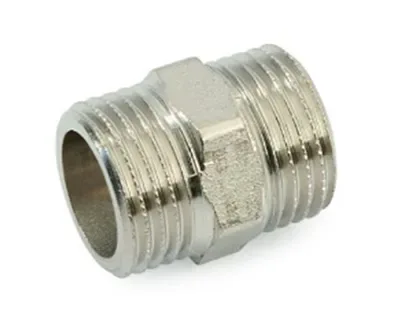 Ниппель латунный никел. ду 15 (1/2") general fittings