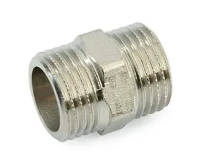 Ниппель латунный никел. ду 15 (1/2") general fittings