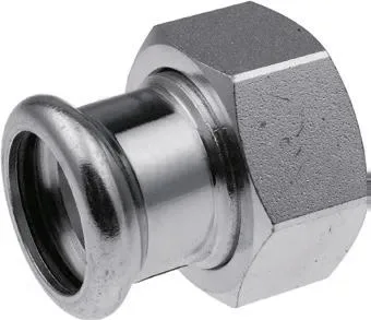 Соединитель steel вр press с накидной гайкой 18х3/4" арт. 1509106001 (6340532) kan