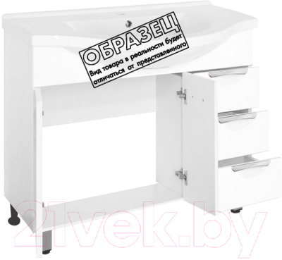 Тумба под умывальник Style Line Жасмин 90 3 ящика