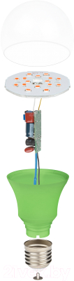 Лампа для растений Uniel LED-A60-8W/SPSB/E27/CL PLP30G / UL-00004581
