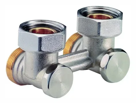 Клапан н-образный угловой для двухтрубных систем 3/4"х3/4"e арт. r388x002 giacomini