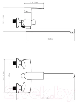 Смеситель Econoce EC0272WT