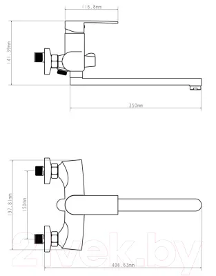 Смеситель Econoce EC0272WT